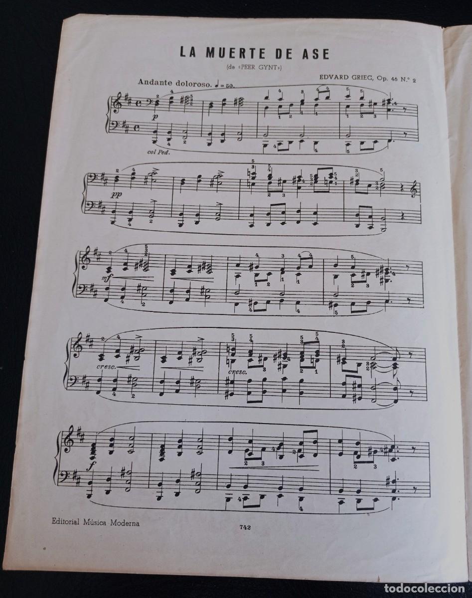 Partituren: PARTITURA - LA MUERTE DE ASE - EDVARD GRIEG - TRES P&Aacute;GINAS