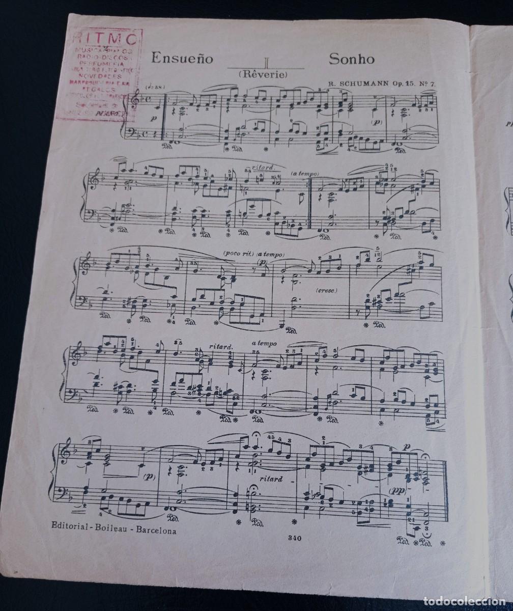 Partituras musicales: PARTITURA - ENSUE&Ntilde;O - CANCI&Oacute;N DE LA TARDE - R. SCHUMANN - CUATRO P&Aacute;GINAS