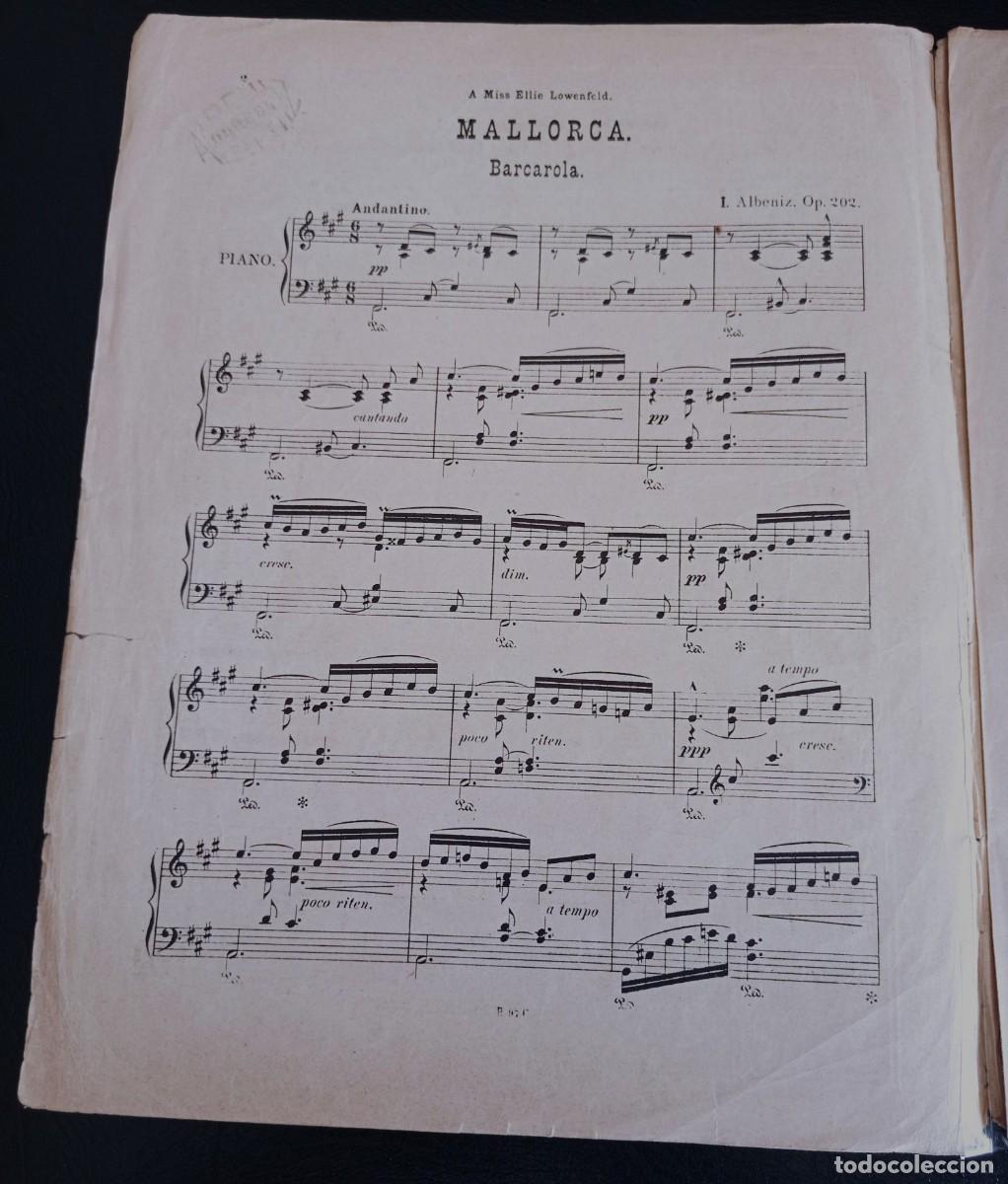 Partituras musicales: PARTITURA - MALLORCA - BARCAROLA - I. ALB&Eacute;NIZ - SIETE P&Aacute;GINAS