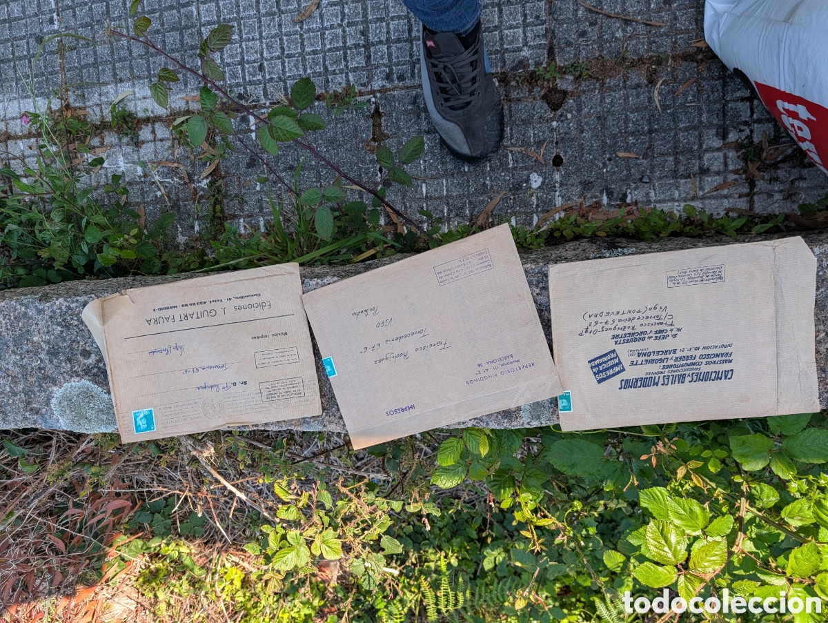 Partituras musicales: Lote 3 Sobres Circulados con Partituras - Ediciones J. Guitart, Pinguinos y Ferrer - Vigo a&ntilde;os 70