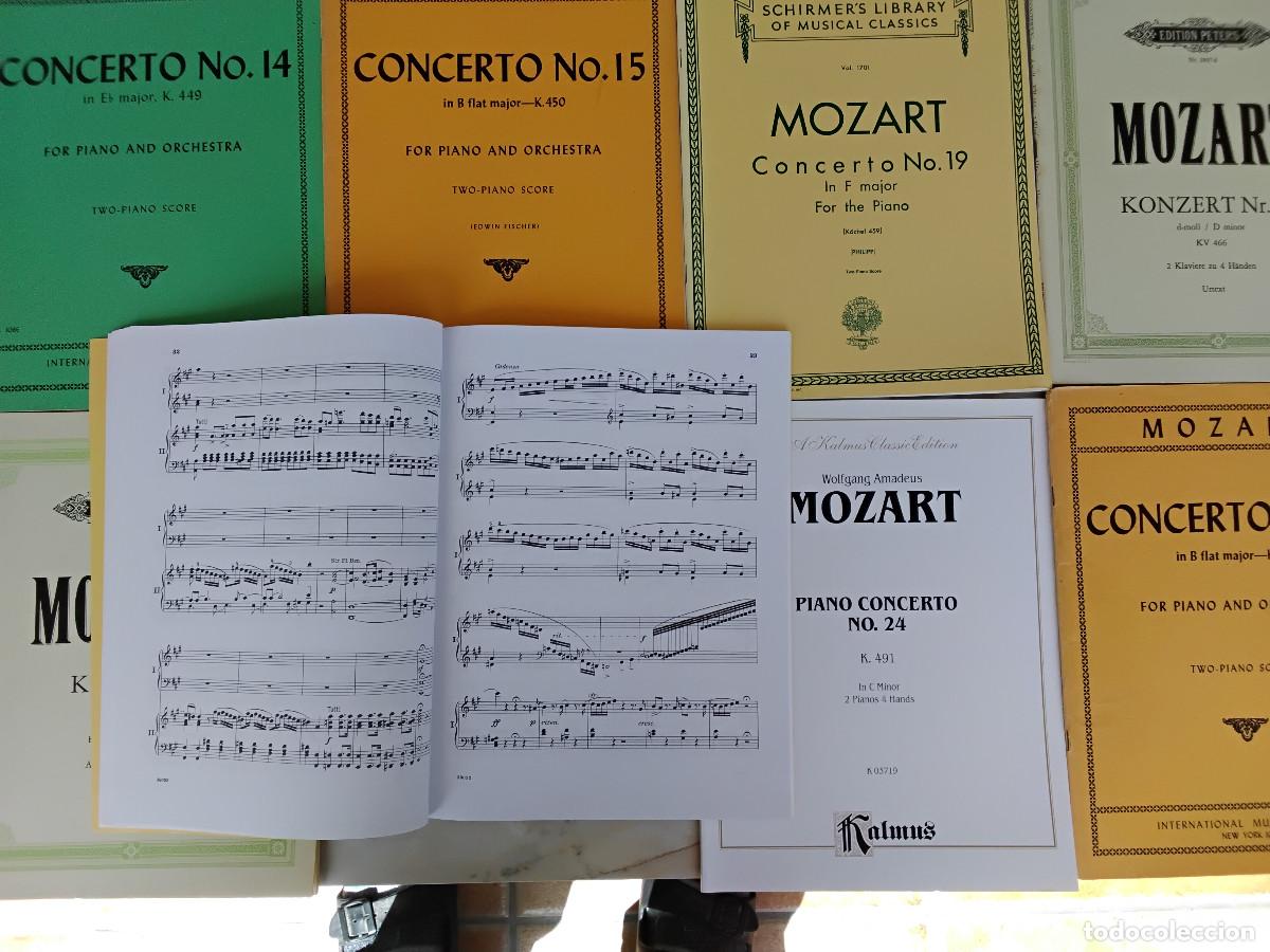 Partituras musicales: 10 Mozart Piano Concertos Partituras para Piano y 2nd Piano