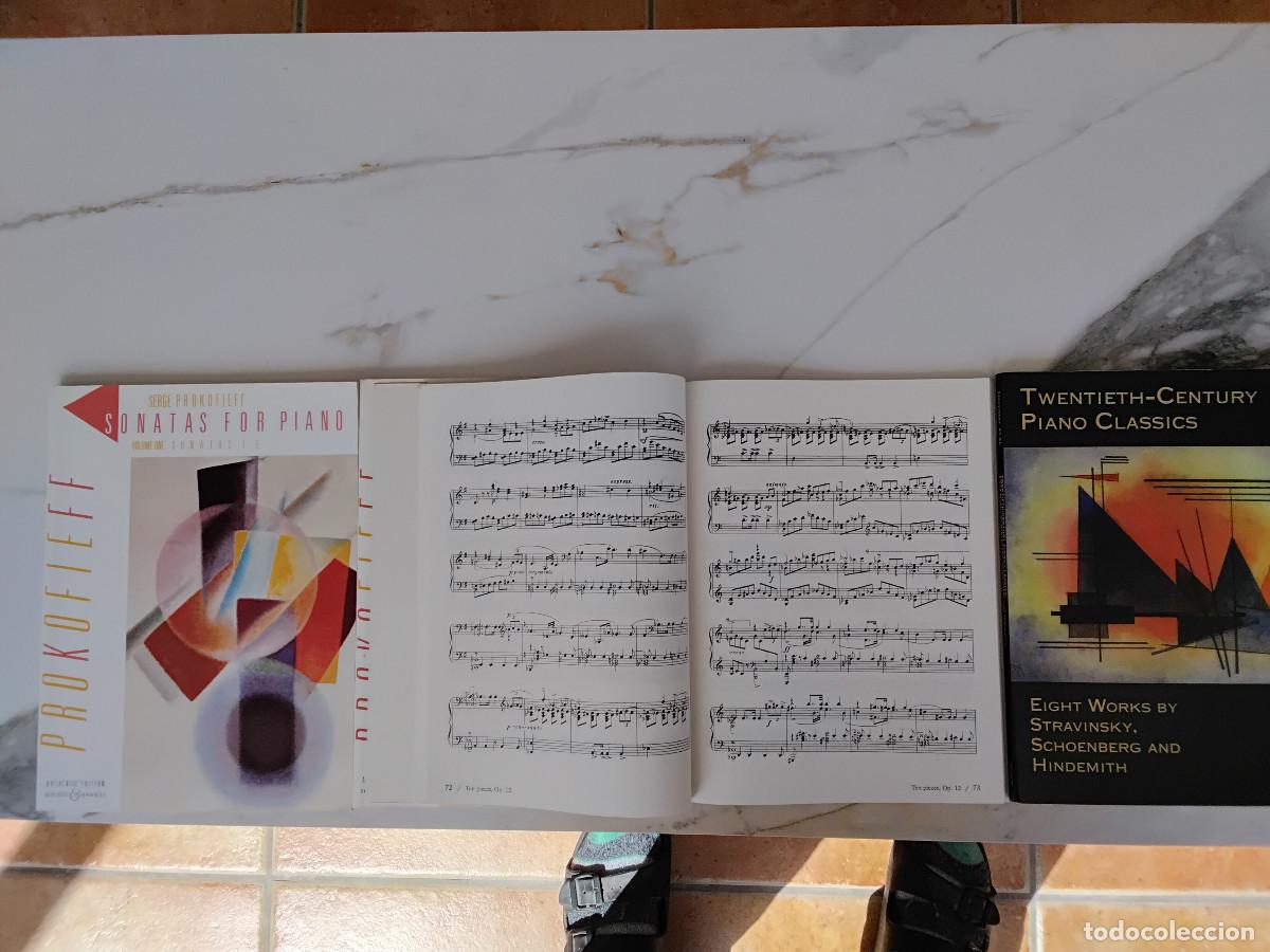 Partituras musicales: Partituras para Piano de Prokofiev, Stravinsky, Schoenberg, Hindemith etc.