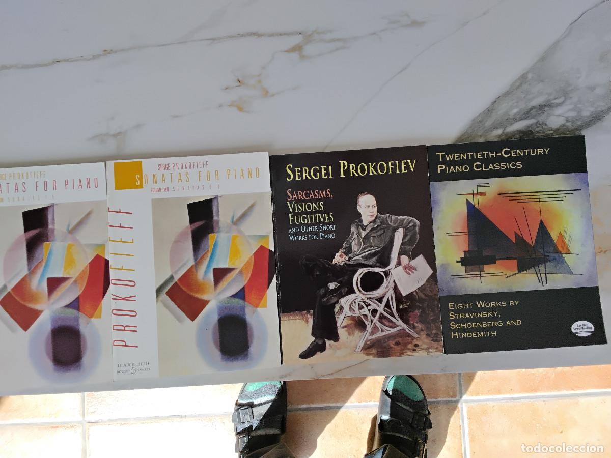 Partituras musicales: Partituras para Piano de Prokofiev, Stravinsky, Schoenberg, Hindemith etc.