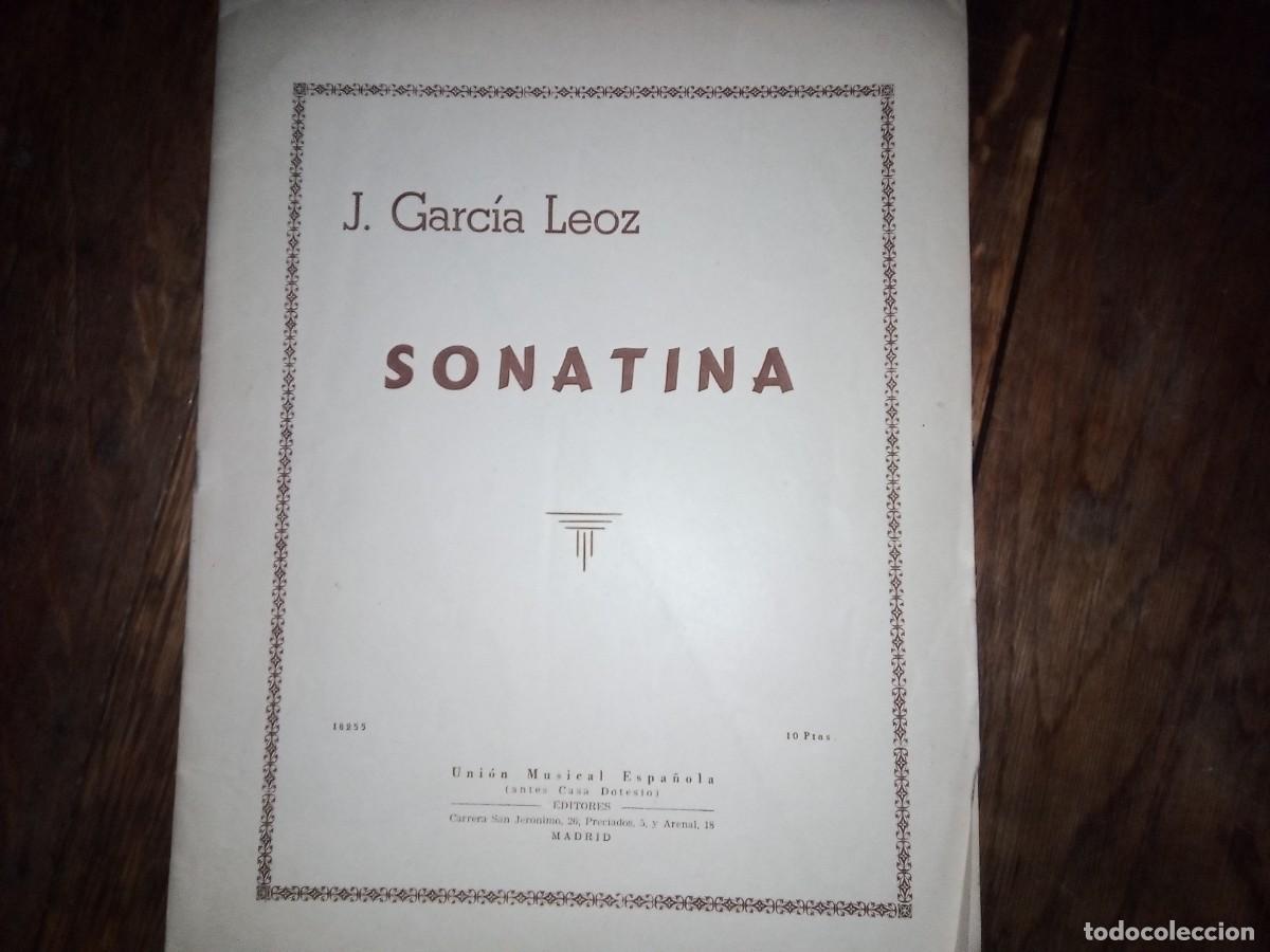 Partituras musicales: Sonatina de Jes&uacute;s Garc&iacute;a Leoz 1946