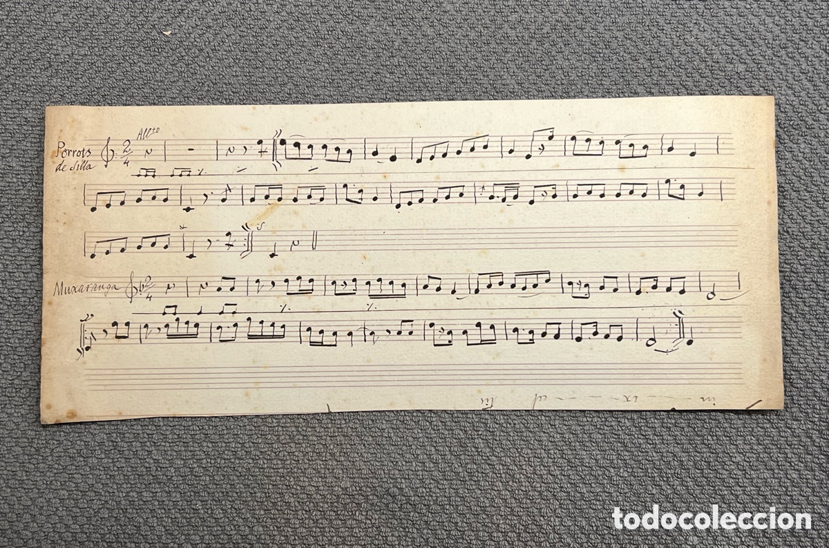 Partituras musicales: PORROTS DE SILLA ; MUXARANGA ; Partitura Musical&hellip;