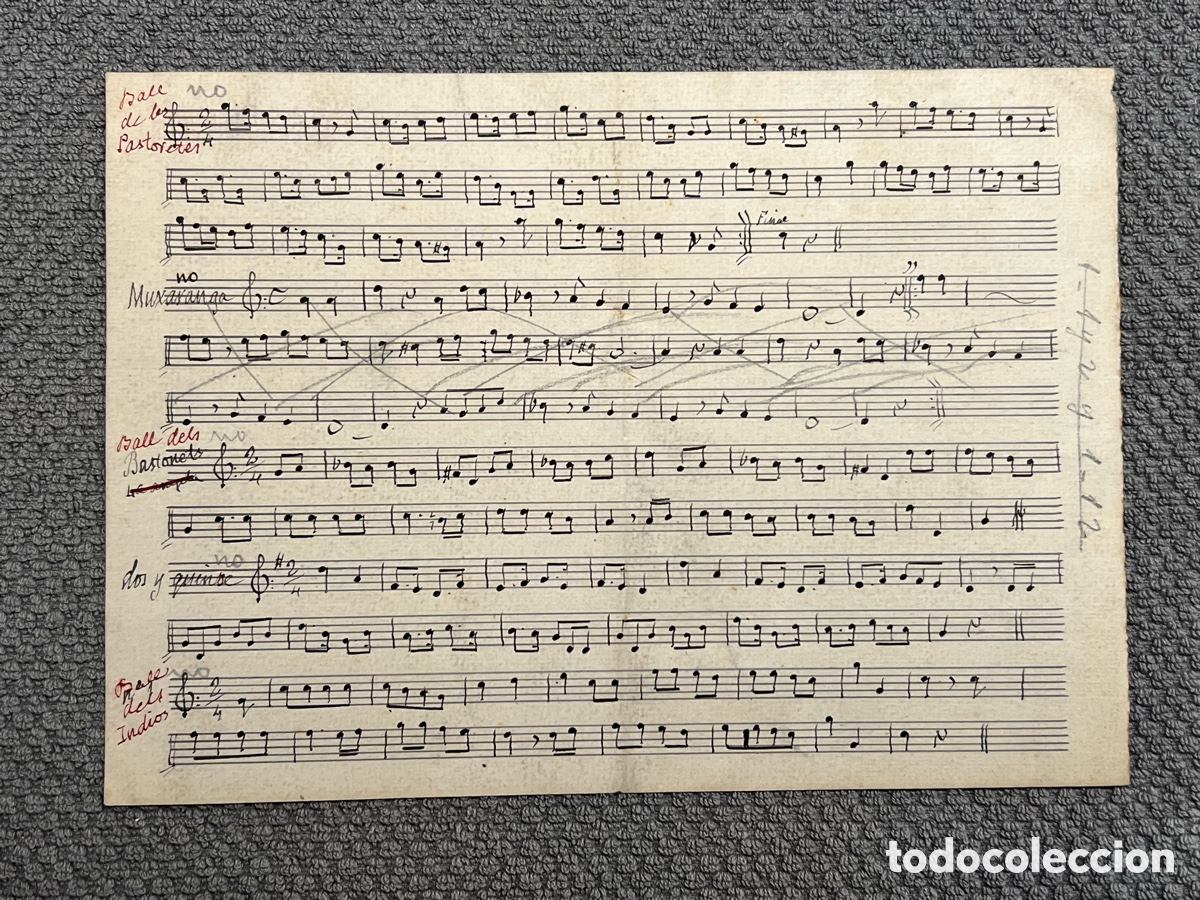 Partituras musicales: BALL DELS PASTORETS; BALL DELS BASTONETS; BALL DELS INDIOS; MUXARANGA&hellip; Partitura Musical..