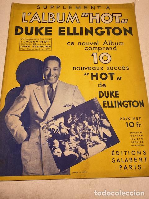 Partituras musicales: DUKE ELLINGTON. LIBRO PARTITURAS. JAZZ HOT, FRANCIA. 10 piezas