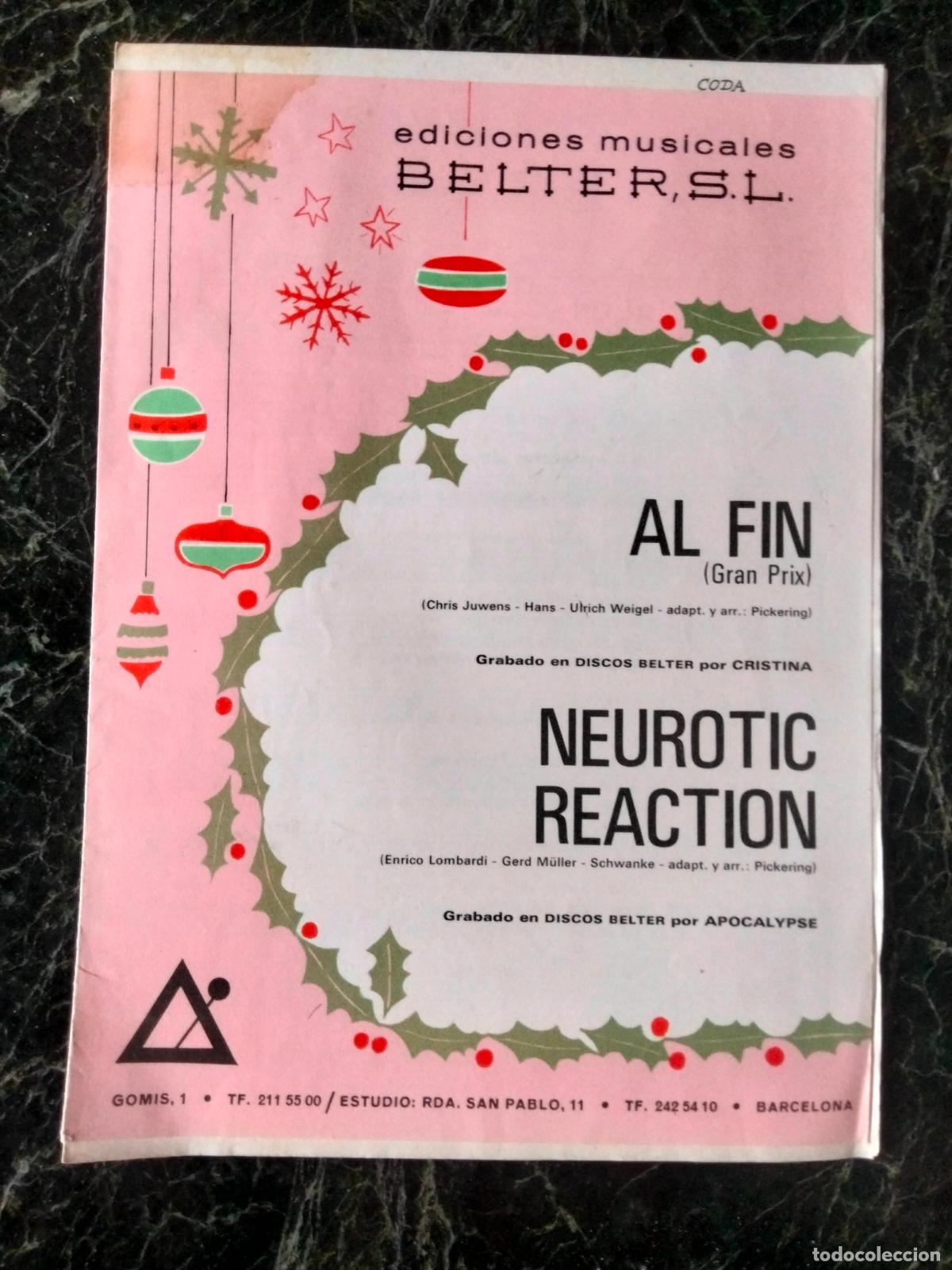 Partituras musicales: Al fin. Neurotic Reaction Partituras