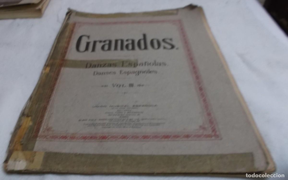 Partituras musicales: partitura antigua granados danzas espa&ntilde;oles vol.II 15 paginas + vol IV 19 paginas para piano