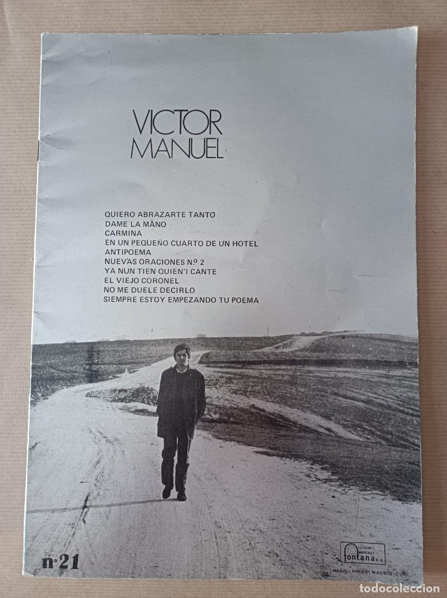 Partituras musicales: CUADERNILLO DE PARTITURAS CANTANTE V&Iacute;CTOR MANUEL