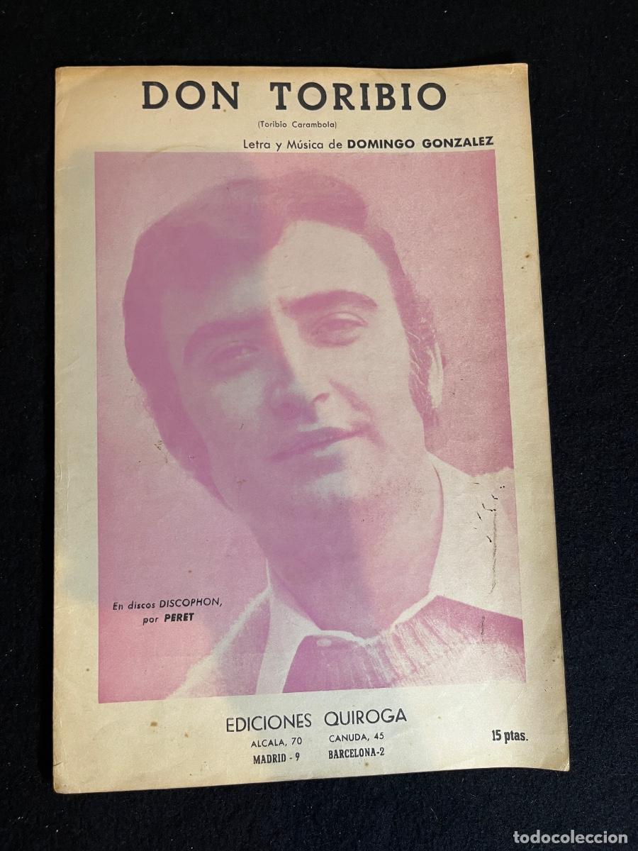 Musical scores: Partitura Peret Don Toribio Toribio Carambola 1968 rumba catalana vintage
