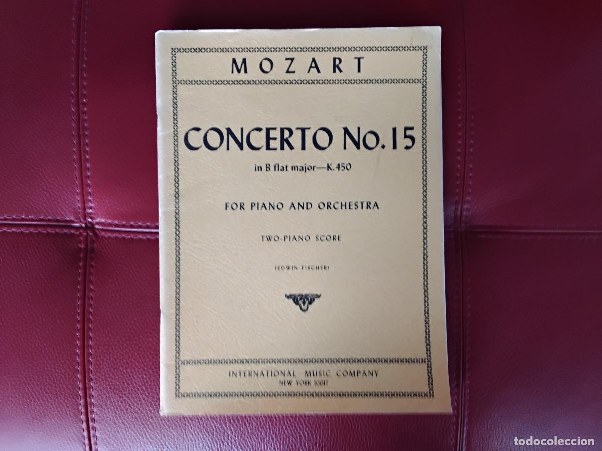 Partitions Musicales: Partitura de Mozart Concerto no. 15 K450 Piano y 2nd Piano