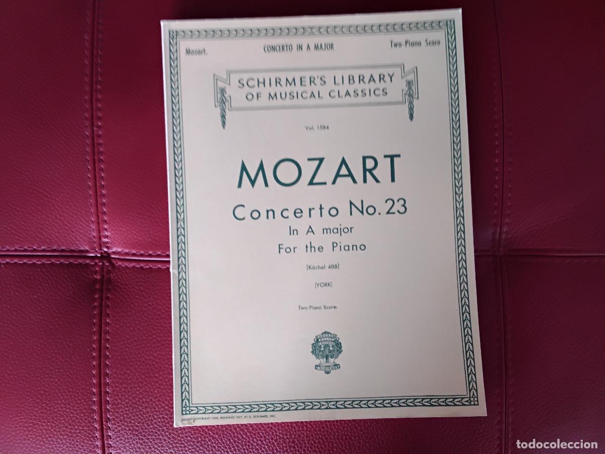 Partitions Musicales: Partitura de Mozart Piano Concerto no. 23 K488 Piano y 2nd Piano