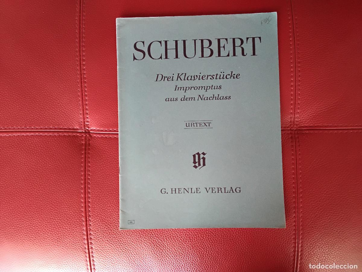 Partituras musicales: Partitura de Schubert Drei Klavierstucke Aus dem Nachlass Henle Ed.