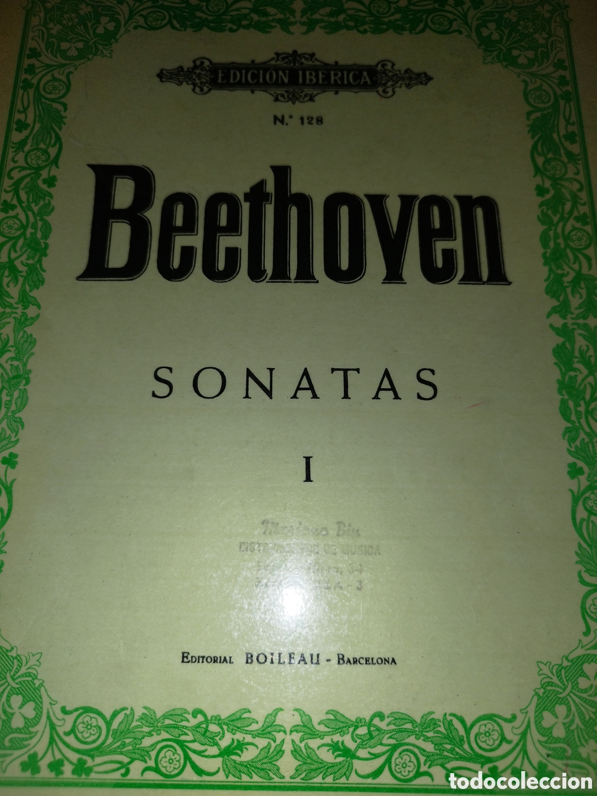Partituras musicales: PARTITURAS. BEETHOVEN: SONATAS I. ED. BOILEAU. EDICION IBERICA.