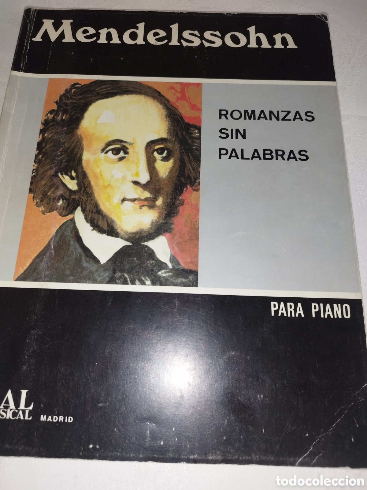 Partituras musicales: PARTITURAS. MENDELSSOHN: ROMANZAS SIN PALABRAS. PARA PIANO. REAL MUSICAL
