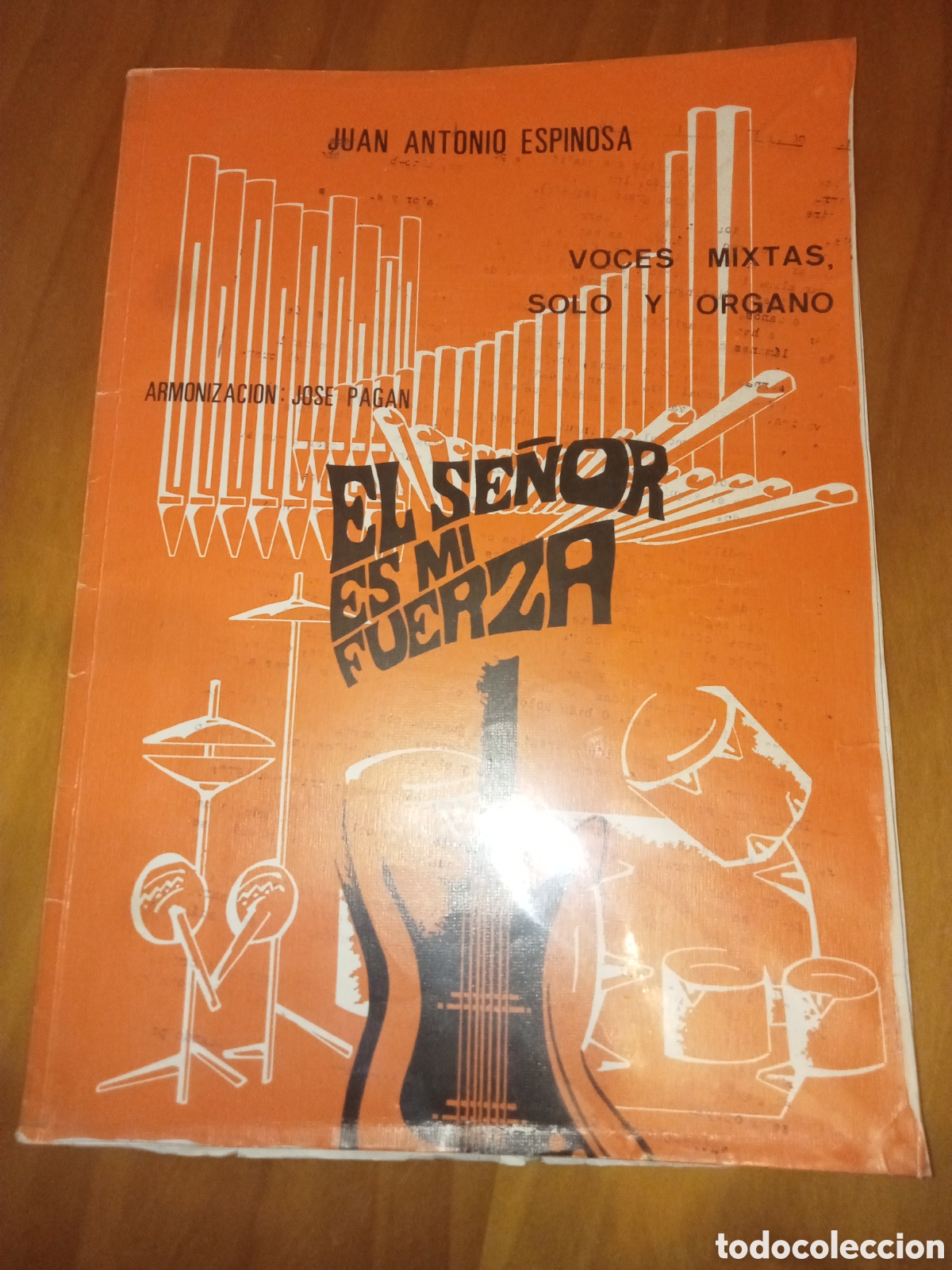 Partituras musicales: El se&ntilde;or es mi fuerza, voces mixtas,solo y organo