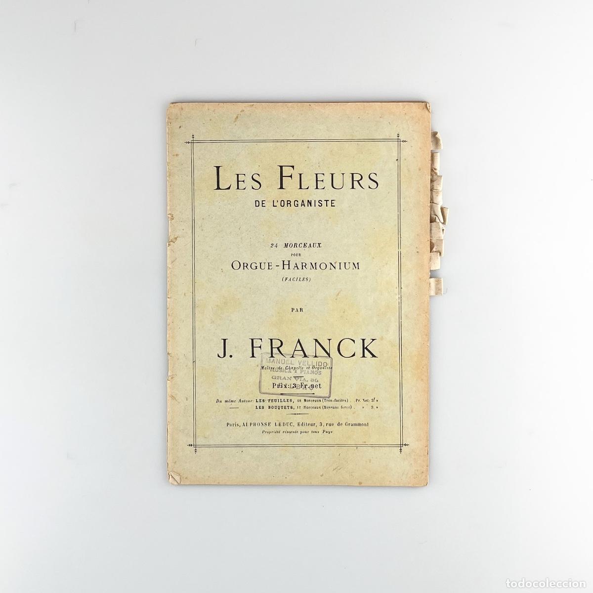 Partituras musicales: Les Fleurs de L'organiste par J. Franck. Partituras &Oacute;rgano