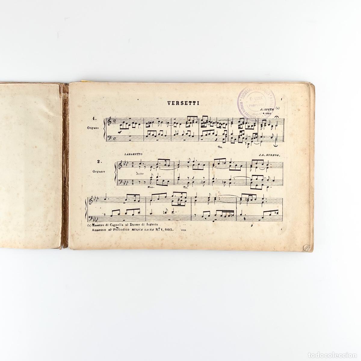 Partituras musicales: Varias partituras para &Oacute;rgano de la Revista M&uacute;sica Sacra, 1893