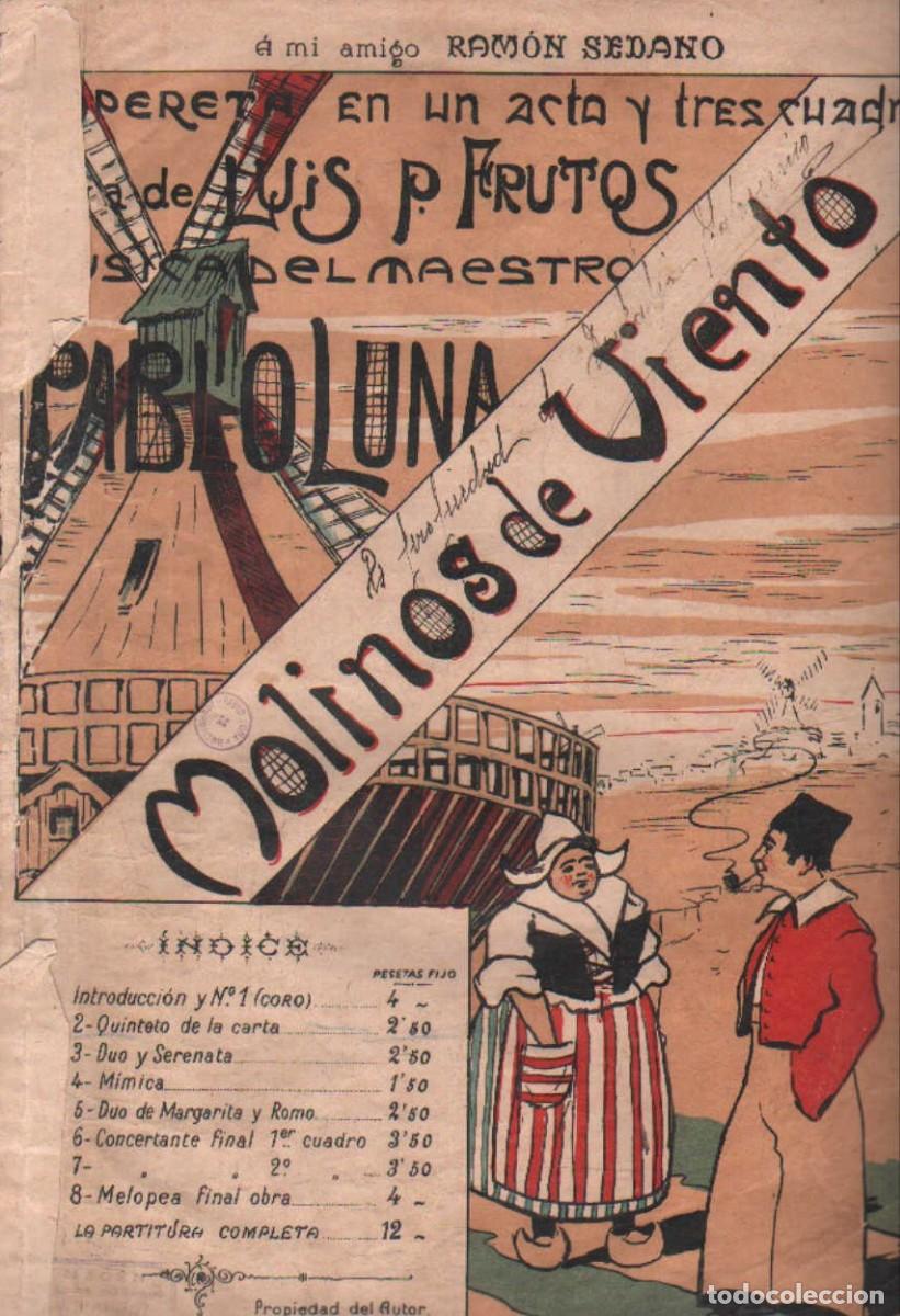 Partituras musicales: MOLINOS DE VIENTO. P. FRUTOS, LU&Iacute;S. A-PARTI-203