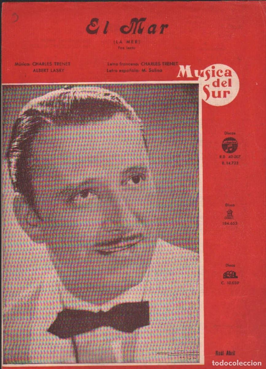 Partituras musicales: EL MAR MUSICA DEL SUR. TRENET / LASRY. A-PARTI-223