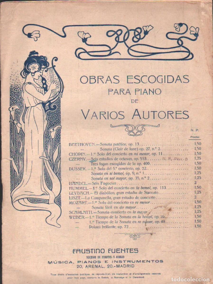 Partituras musicales: OBRAS ESCOGIDAS PARA PIANO DE VARIOS AUTORES. A-PARTI-229
