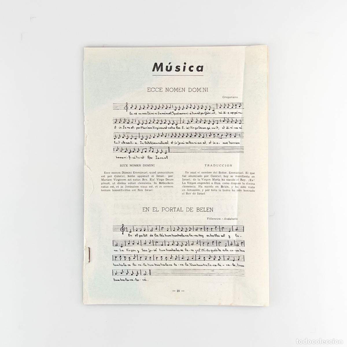 Partituras musicales: Parte de la revista infantil Bazar con partituras.
