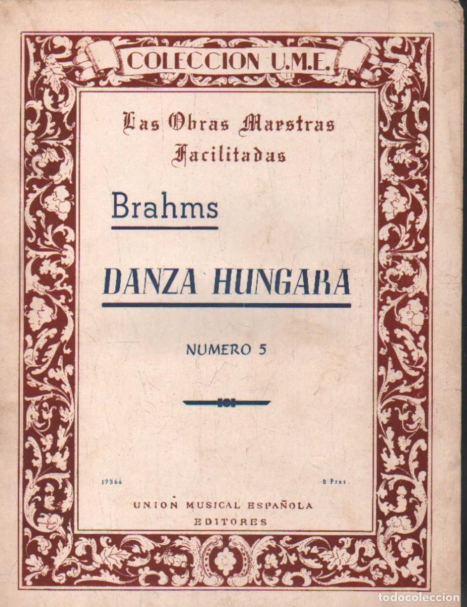 Partituras musicales: DANZA HUNGARA NUMERO 5. BRAHMS. A-PARTI-243
