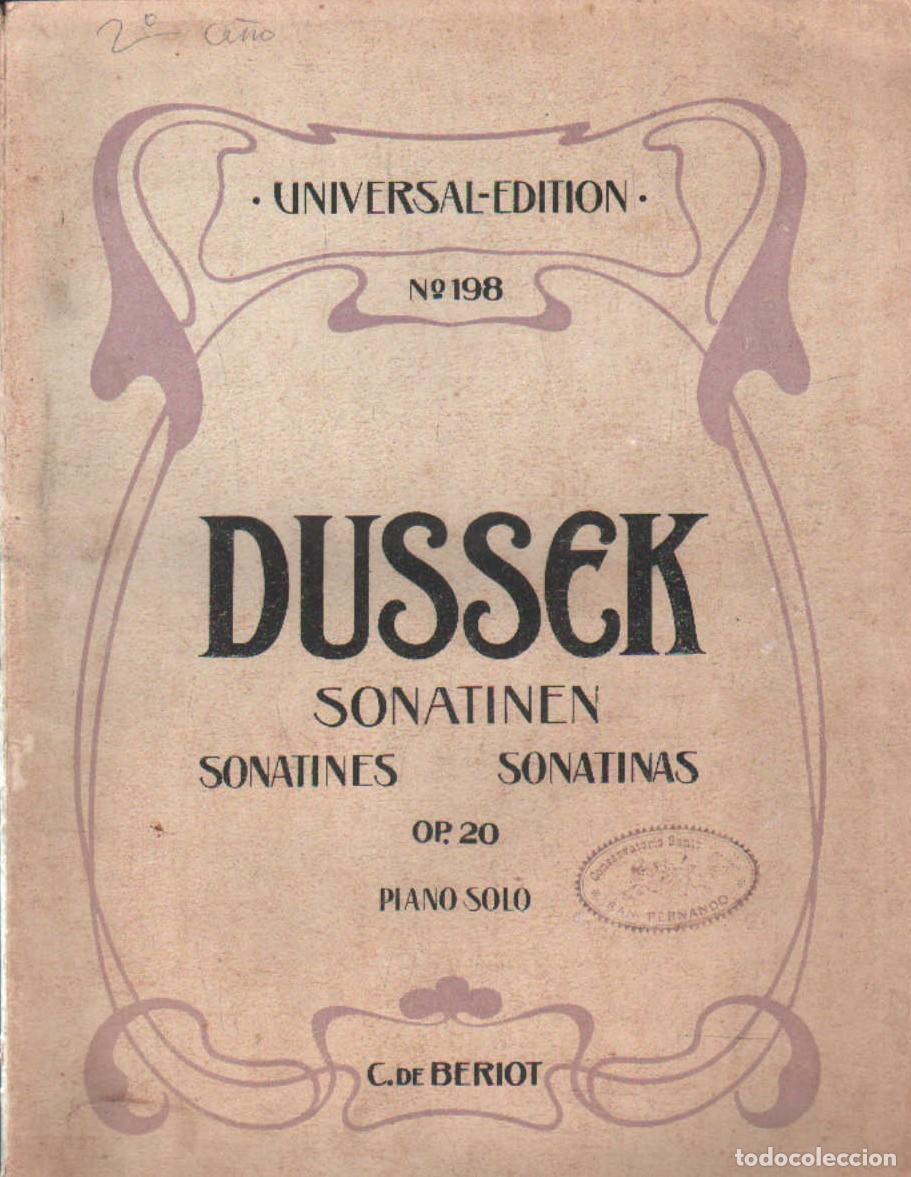Partituras musicales: SONATINEN - SONATINES - SONATINAS OP. 20. DUSSEK. A-PARTI-246