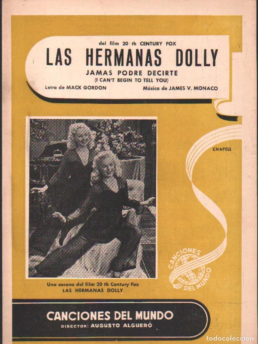 Partituras musicales: LAS HERMANAS DOLLY. JAMAS PODRE DECIRTE. A-PARTI-253