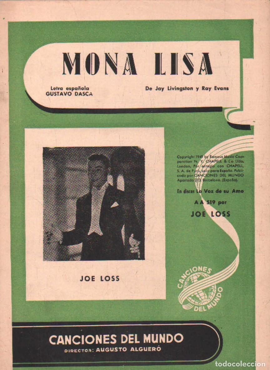 Partituras musicales: MONA LISA. DASCA, GUSTAVO. A-PARTI-254