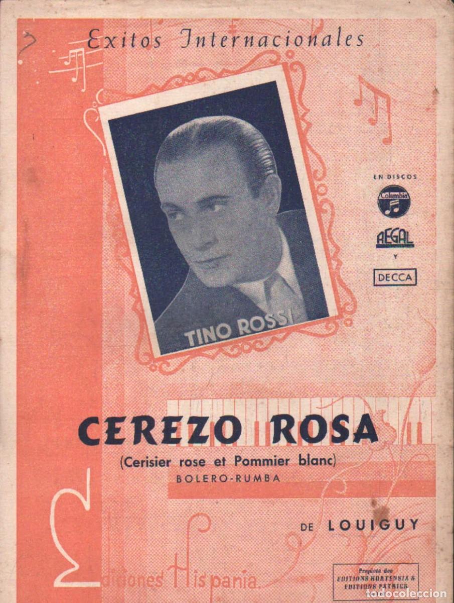 Partituras musicales: CEREZO ROSA. BOLERO-RUMBA. LOUIGUY. A-PARTI-257