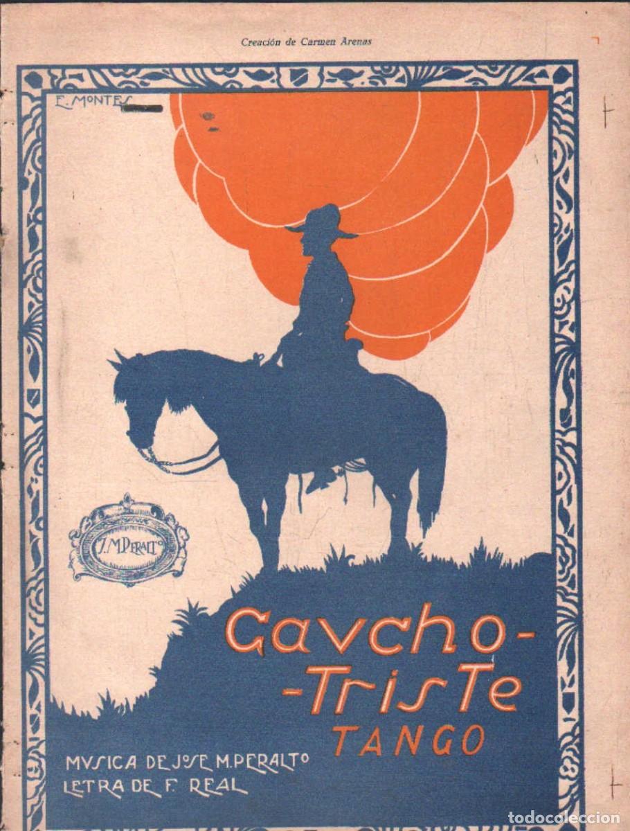 Partituras musicales: GAUCHO TRISTE. TANGO. PERALTO, JOSE M. / REAL, F. A-PARTI-267