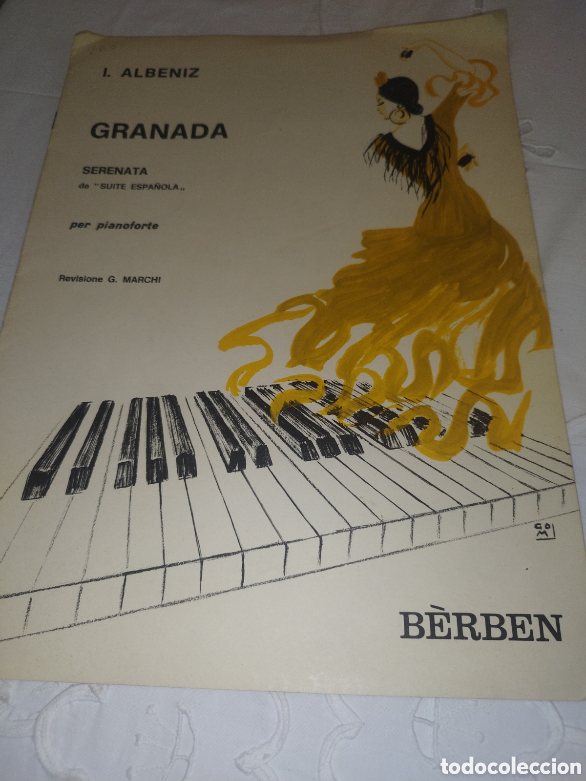 Partituras musicales: PARTITURAS. ALBERNIZ. GRANADA. SERENATA DA &rdquo;SUITE ESPA&Ntilde;OLA&rdquo; PER PIANOFORTE. ED. BERBEN, 1982