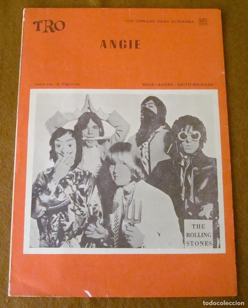 Partituras musicales: The Rolling Stones : Angie - Edici&oacute;n original 1974 Tro / M&uacute;sica del Sur
