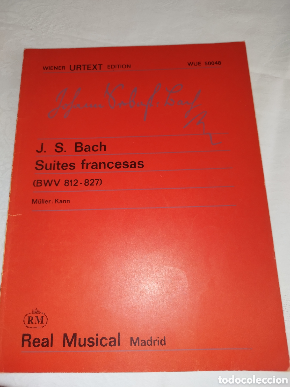 Partituras musicales: PARTITURAS. J. S. BACH: SUITES FRANCESAS (BWV 812-827). REAL MUSICAL, 1985.