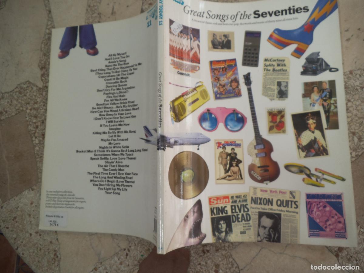 Partituras musicales: partituras, ez play today 11, great songs of the seventies , 128 paginas