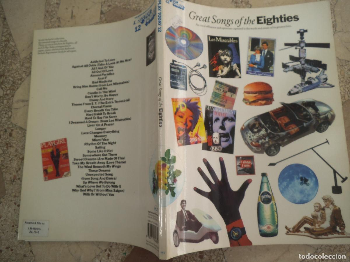 Partituras musicales: partituras, ez play today 12, great songs of the eighties , 128 paginas