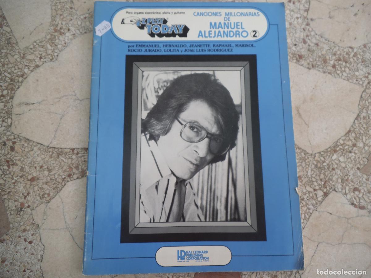 Partituras musicales: partituras, ez play today,canciones millonarias de manuel alejandro 2 ,48 paginas