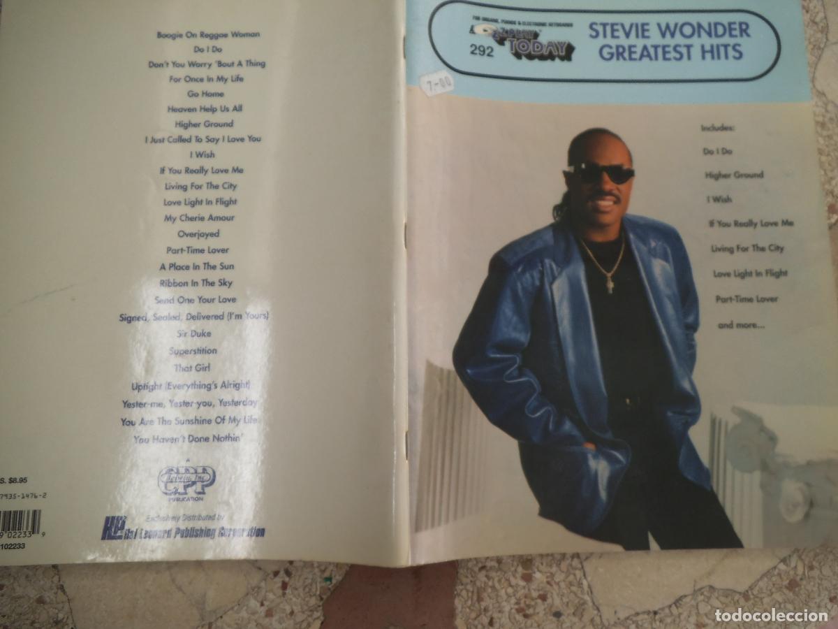 Partituras musicales: partituras, ez play today n&ordm; 292, stevie wonder greatest hits , 56 paginas