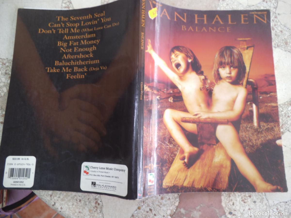 Partituras musicales: partitura, guitar,van halen balance, cherry lane music, 136 paginas