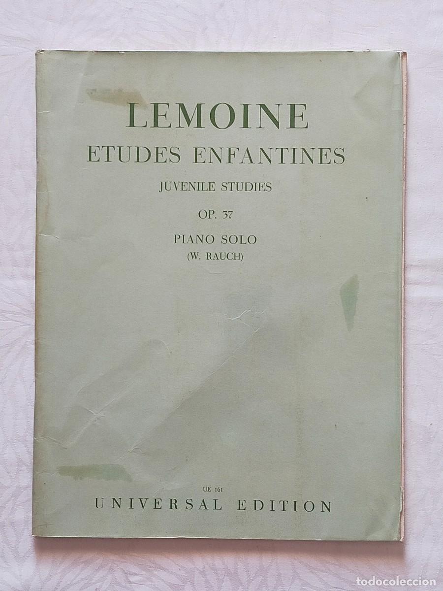 Partituras musicales: HENRY LEMOINE: ETUDES ENFANTINES Op 37 (Piano) - Universal Edition