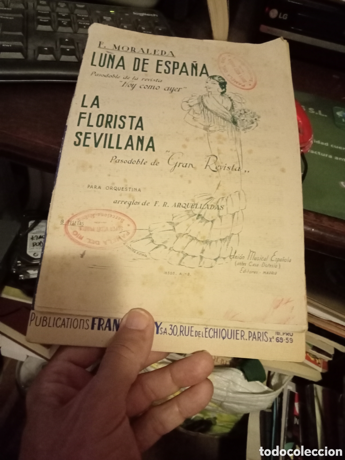 Partituras musicales: Iuna de Espa&ntilde;a/ la florista sevillana