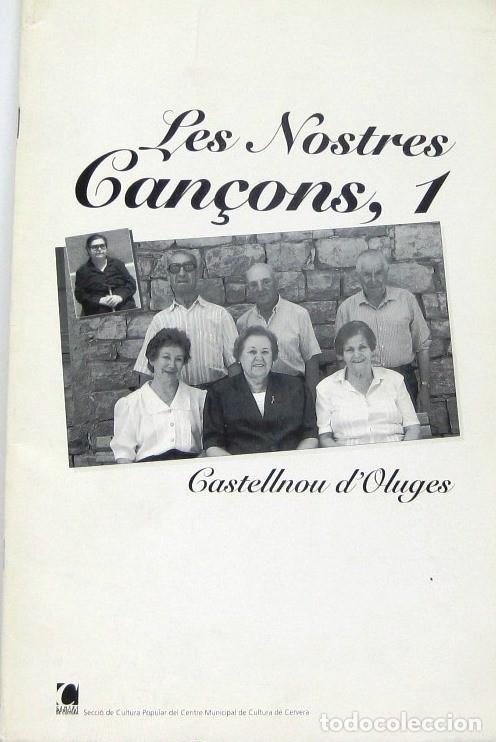 Partituras musicales: LES NOSTRES CANSONS 1 - CASTELLNOU D'OLUGES - PARTITURAS Y LETRAS