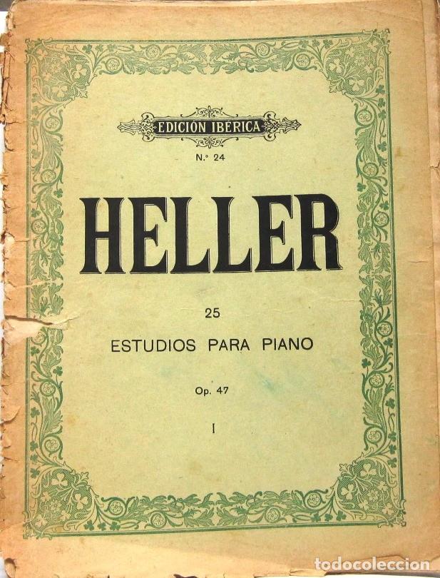 Partituras musicales: HELLER - 25 ESTUDIOS PARA PIANO - PARTITURAS