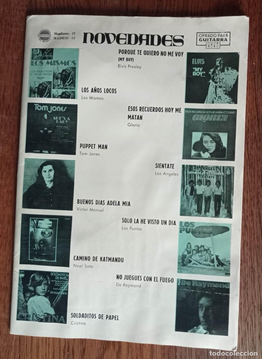 Partituras musicales: ALBUM NOVEDADES CIFRADO DE GUITARRA PORQUE TE QUIERO NO ME VOY, PUPPET MAN, LOS A&Ntilde;OS LOCOS