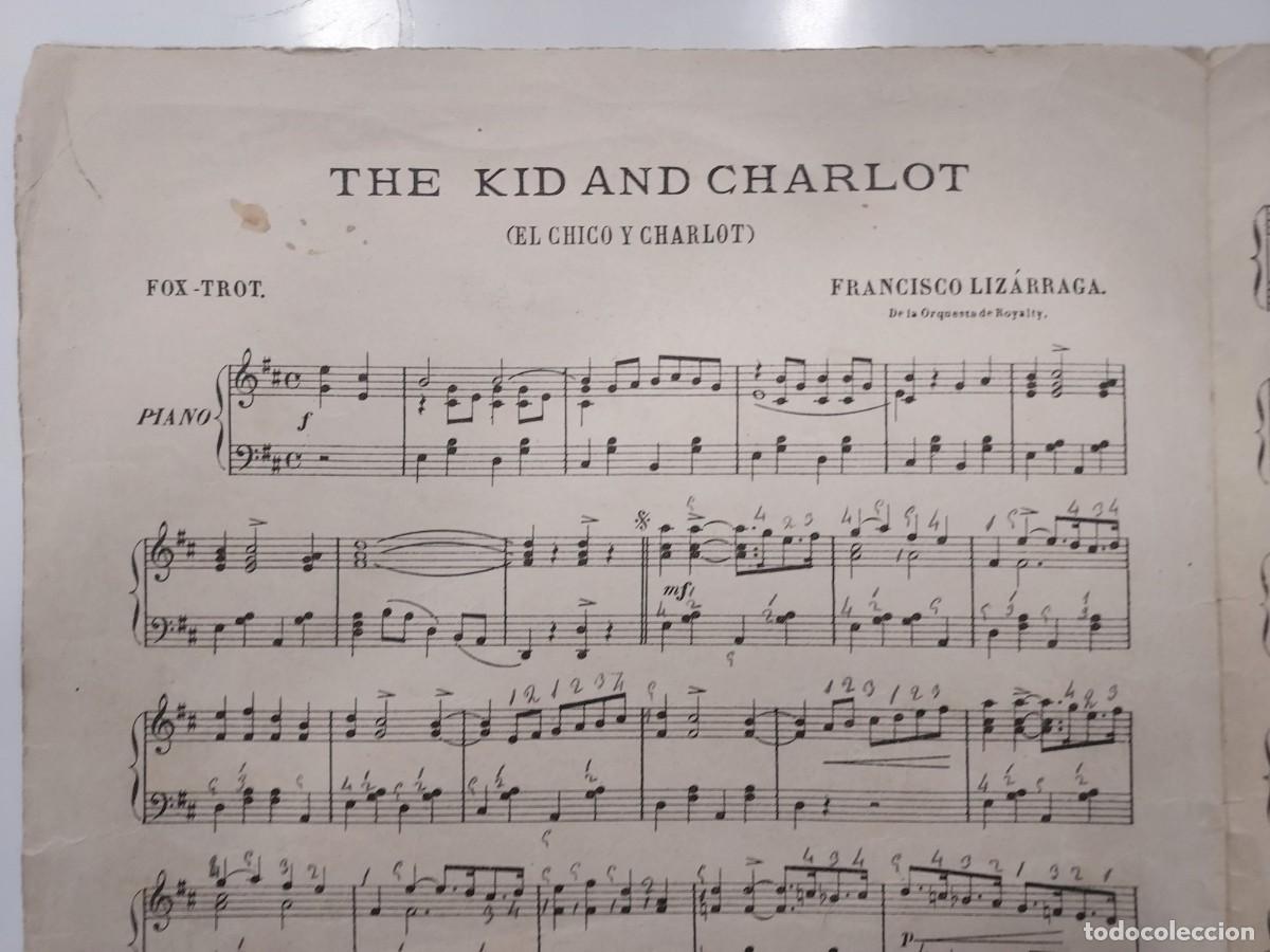 Partituras musicales: Partitura THE KID AND CHARLOT (EL CHICO Y CHARLOT). Fox-trot. F. Liz&aacute;rraga. 1922 Matamala