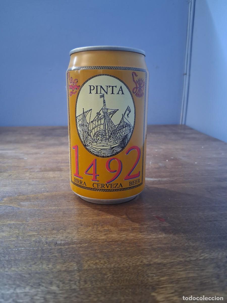Partituras musicales: Lata cerveza descubrimiento Am&eacute;rica Espa&ntilde;a El &aacute;guila Crist&oacute;bal Col&oacute;n reyes cat&oacute;licos 1492 Pinta