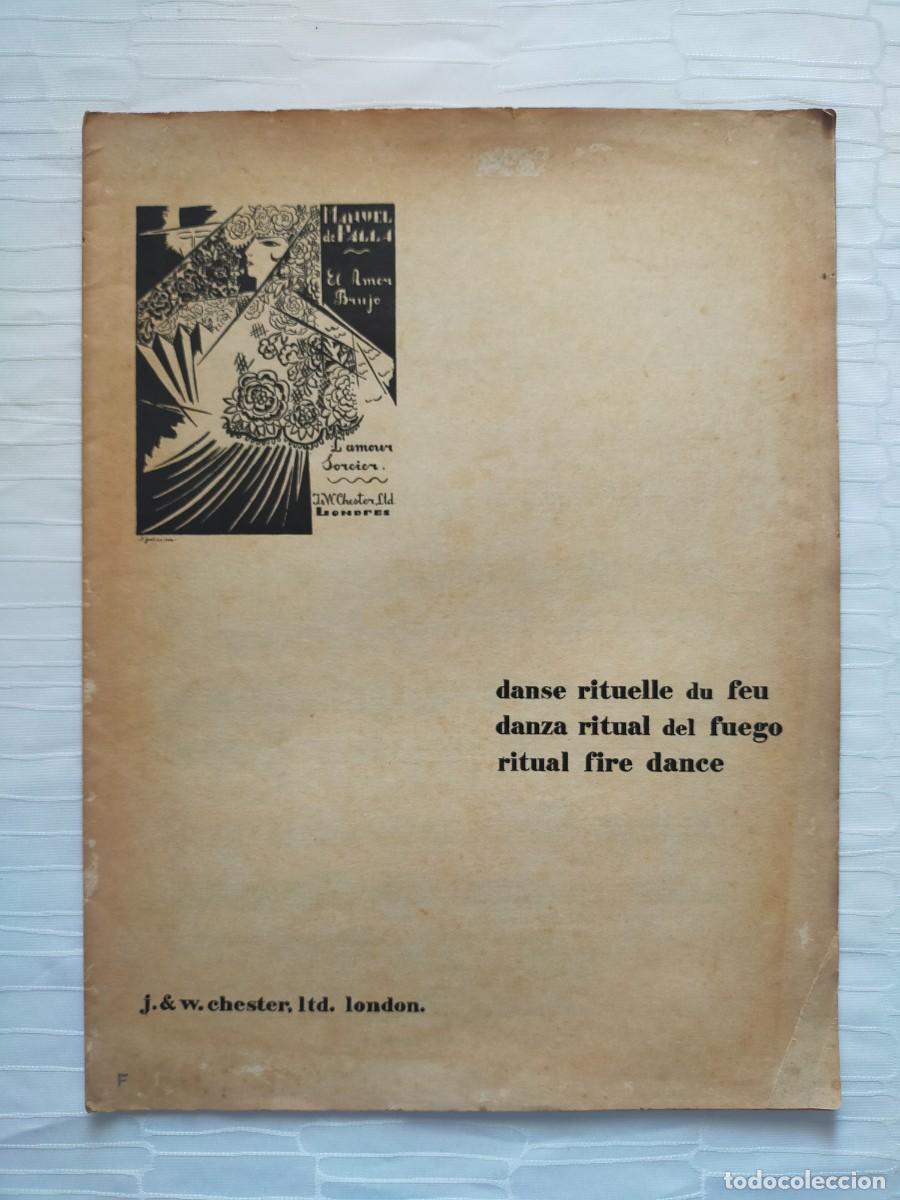 Partituras musicales: MANUEL DE FALLA: DANZA RITUAL DEL FUEGO - J.&.W Chester Ltd. London