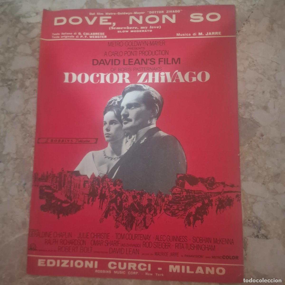Partituras musicales: Partitura de&laquo;Somewhere My Love&raquo;(banda sonora de la pel&iacute;cula *Doctor Zhivago*)Maurice Jarre (1967)pia